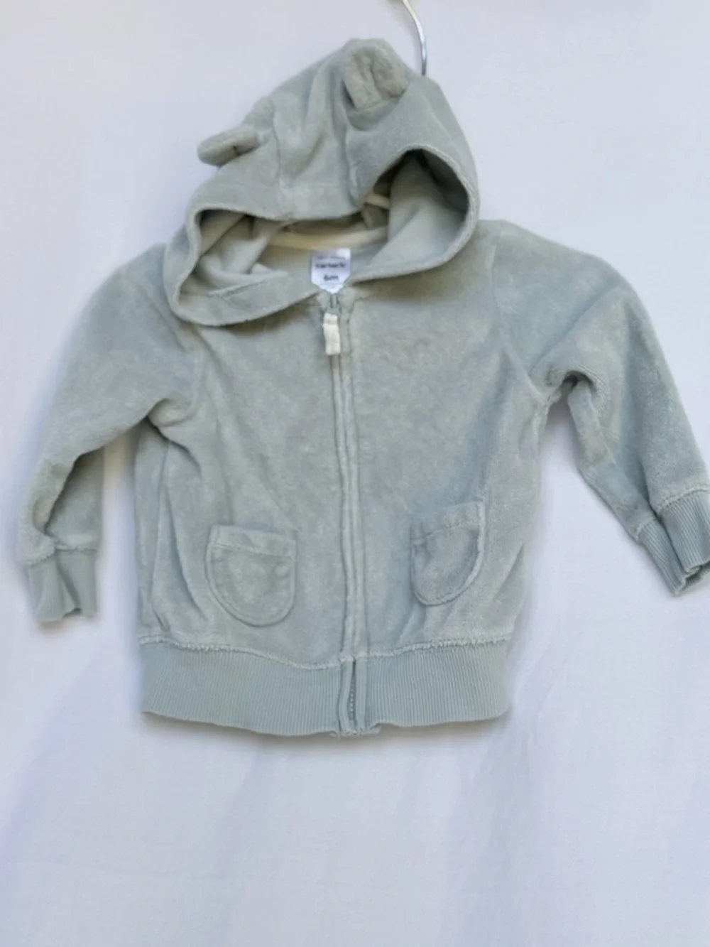 Carter's Baby 3-Piece Velour Bear Ear Hoodie Set 6mth